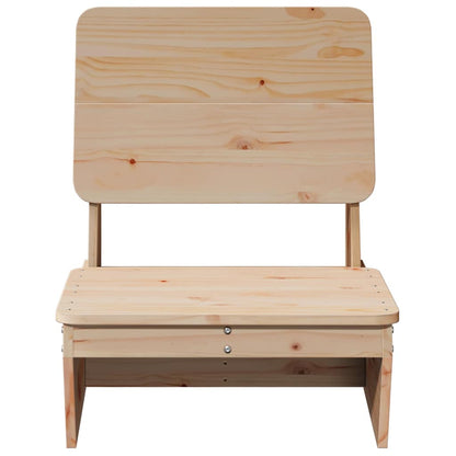 Sedia da Giardino 60x64x70,5 cm in Legno Massello di Pino