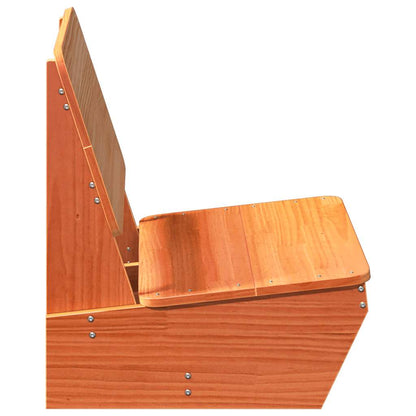 Sedia da Giardino Marrone Cera 60x64x70,5cm Legno Massello Pino