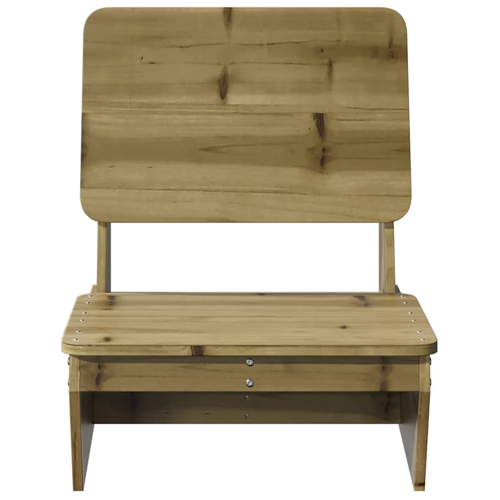 Sedia da Giardino 60x64x70,5 cm in Legno Impregnato di Pino