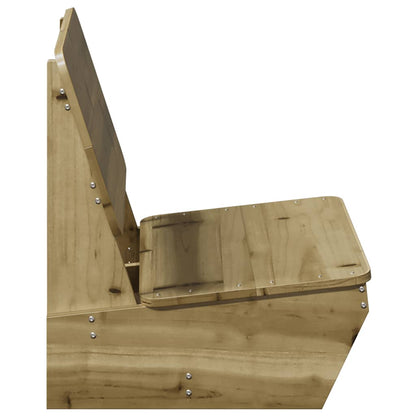 Sedia da Giardino 60x64x70,5 cm in Legno Impregnato di Pino
