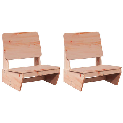 Sedie da Giardino 2pz 60x64x70,5 cm Legno Massello di Douglas