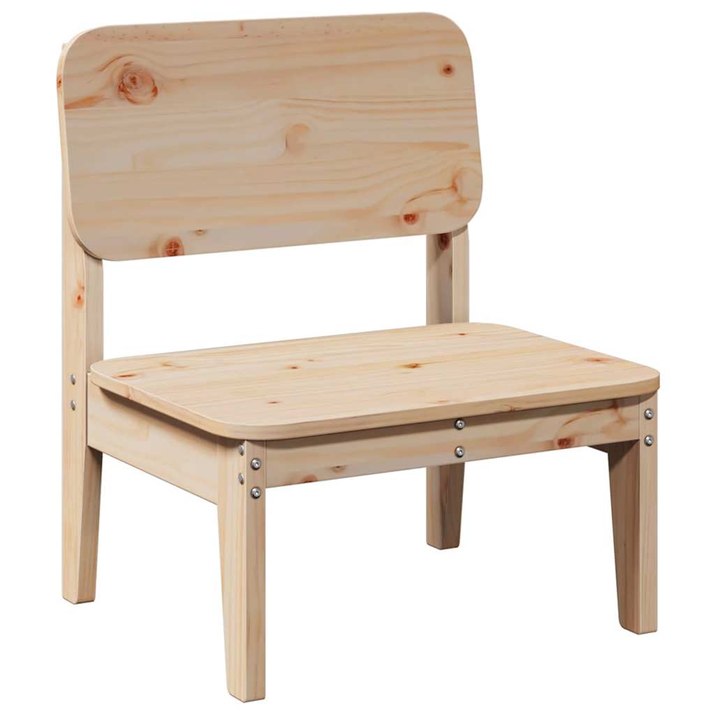 Sedia da Giardino 60x52,5x72 cm in Legno Massello di Pino