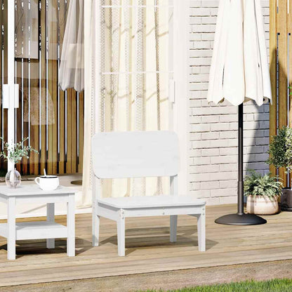 Sedia da Giardino Bianca 60x52,5x72cm in Legno Massello di Pino