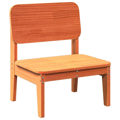 Sedia da Giardino Marrone Cera 60x52,5x72cm Legno Massello Pino