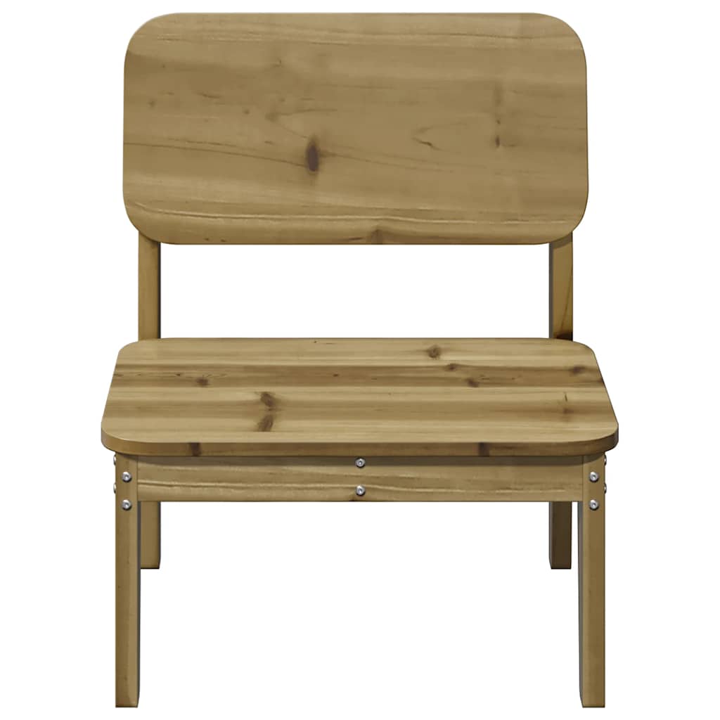 Sedia da Giardino 60x52,5x72 cm in Legno Impregnato di Pino