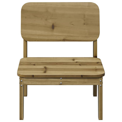 Sedia da Giardino 60x52,5x72 cm in Legno Impregnato di Pino