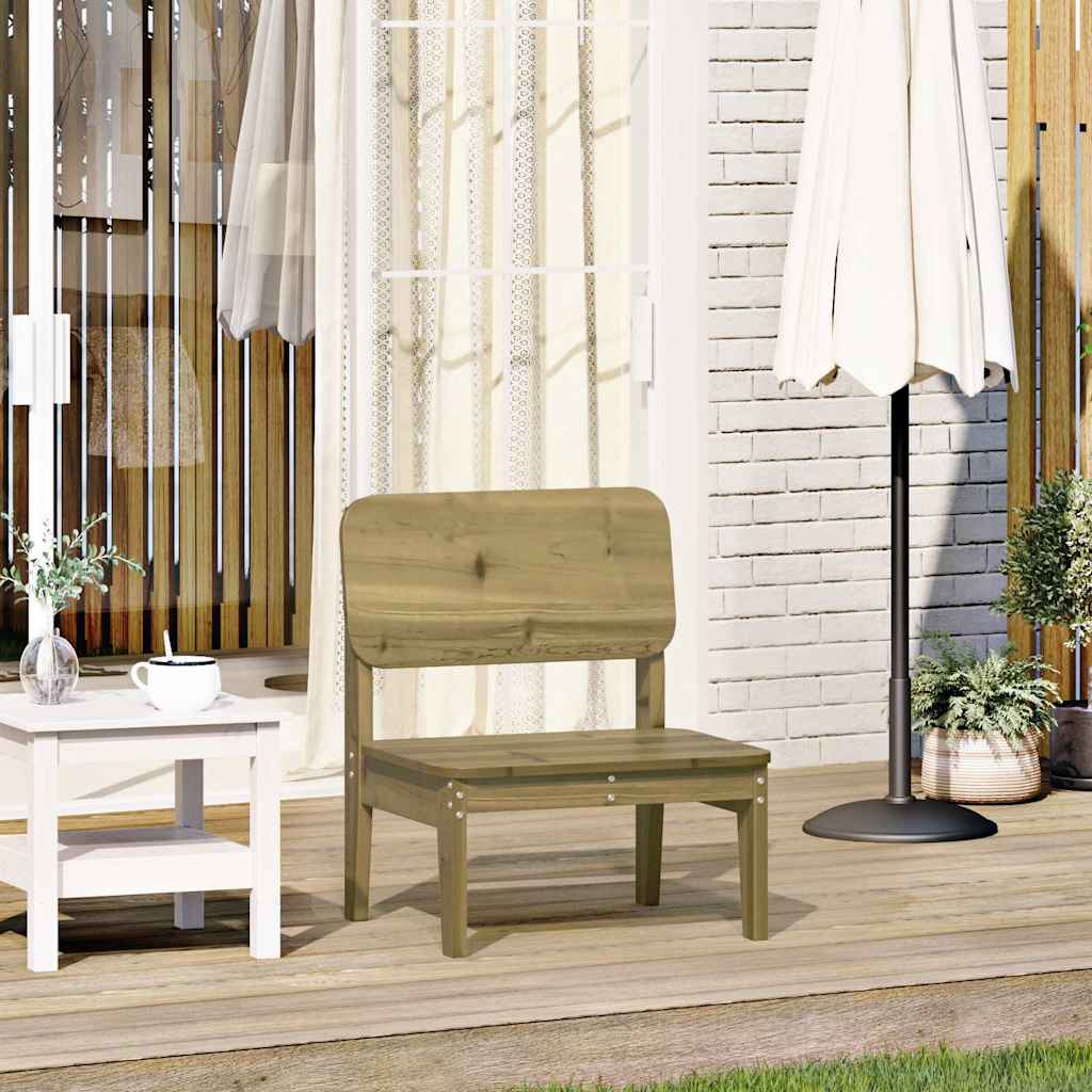 Sedia da Giardino 60x52,5x72 cm in Legno Impregnato di Pino