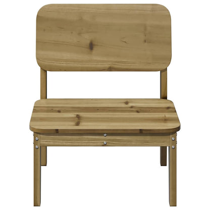 Sedie da Giardino 2 pz 60x52,5x72cm in Legno di Pino Impregnato