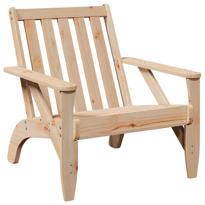 Sedia Adirondack da Giardino 75x77x77 cm Legno Massello di Pino