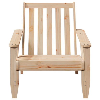 Sedia Adirondack da Giardino 75x77x77 cm Legno Massello di Pino