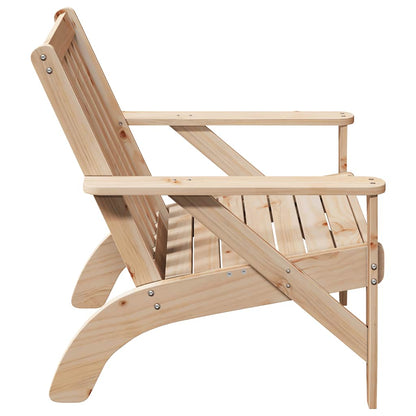 Sedia Adirondack da Giardino 75x77x77 cm Legno Massello di Pino