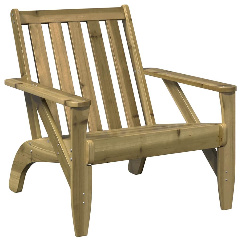 Sedia Adirondack da Giardino in Legno Impregnato di Pino