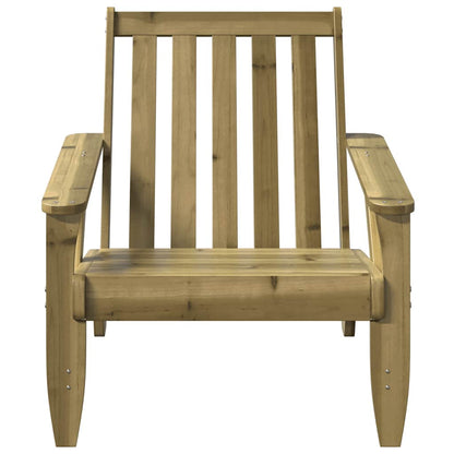 Sedia Adirondack da Giardino in Legno Impregnato di Pino