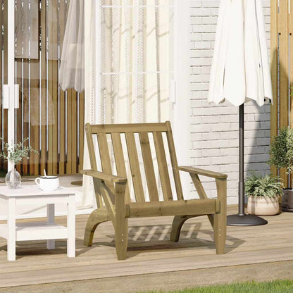 Sedia Adirondack da Giardino in Legno Impregnato di Pino