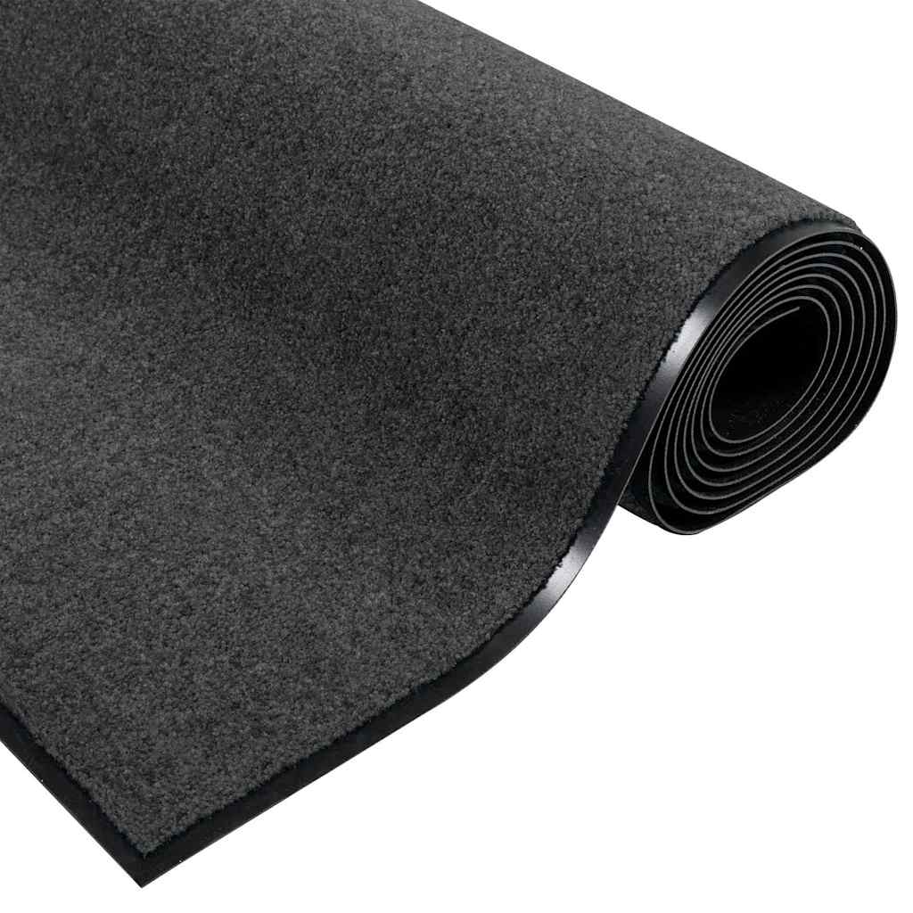 Tappetino Altro Antracite e Nero 120 x 300 cm Poliammide e PVC