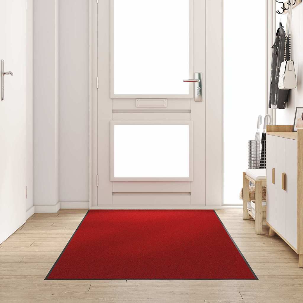 Tappetino Rosso e Nero 120 x 250 cm 100% Poliammide