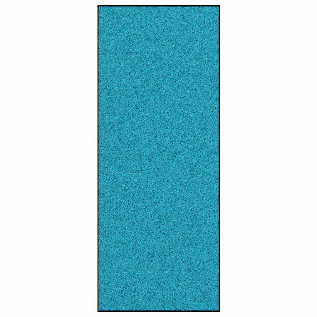 Tappetino Altro Ciano e Nero 120 x 300 cm Poliammide e PVC