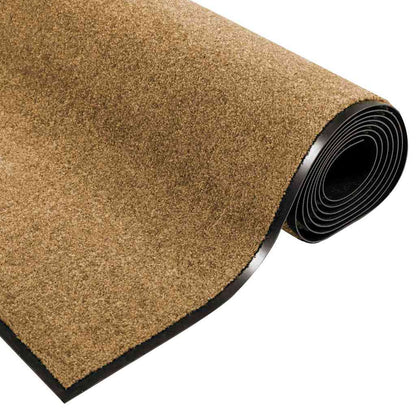 Tappetino Altro Crema e Nero 120 x 300 cm Poliammide e PVC