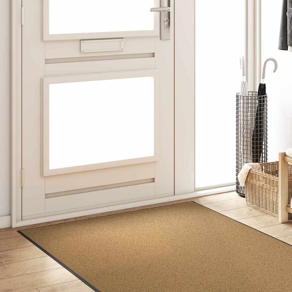 Tappetino Altro Crema e Nero 120 x 300 cm Poliammide e PVC