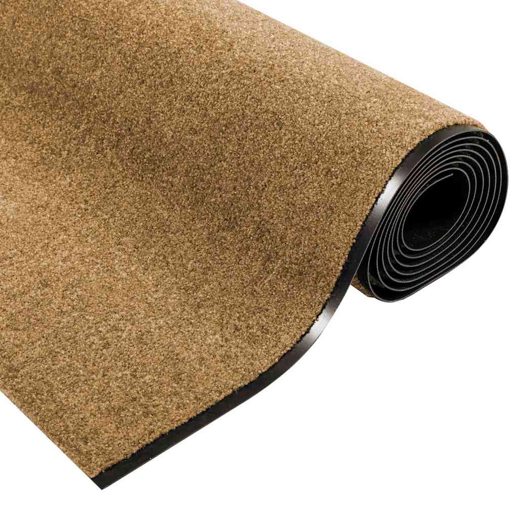 Tappetino Altro Crema e Nero 120 x 350 cm Poliammide e PVC