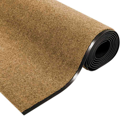 Tappetino Altro Crema e Nero 120 x 350 cm Poliammide e PVC