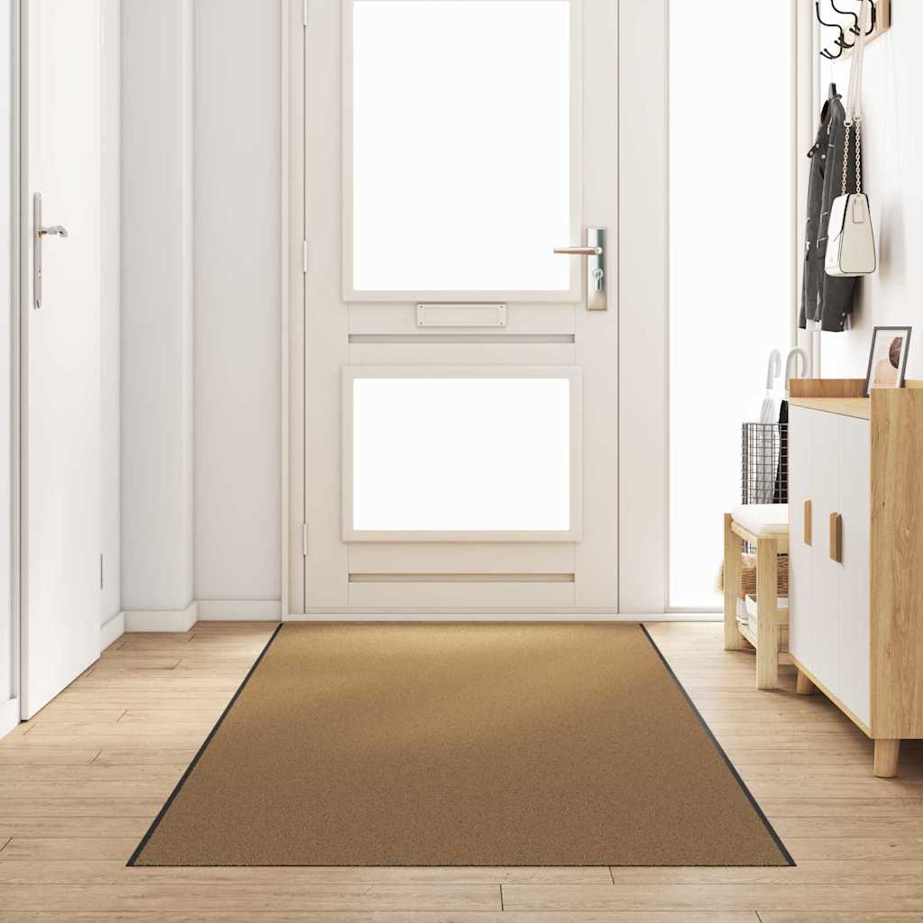 Tappetino Altro Crema e Nero 120 x 400 cm Poliammide e PVC