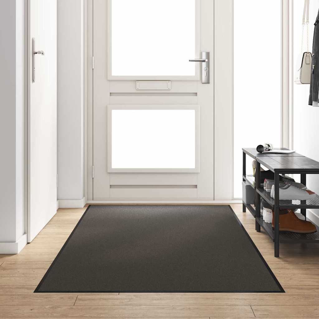 Tappetino Antracite e Nero 120 x 300 cm Polipropilene e vinile