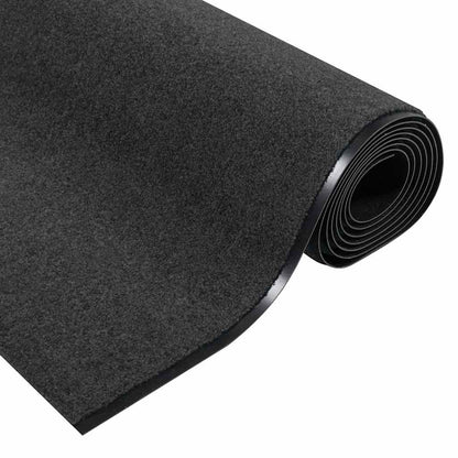 Tappetino Antracite e Nero 120 x 350 cm Polipropilene e vinile