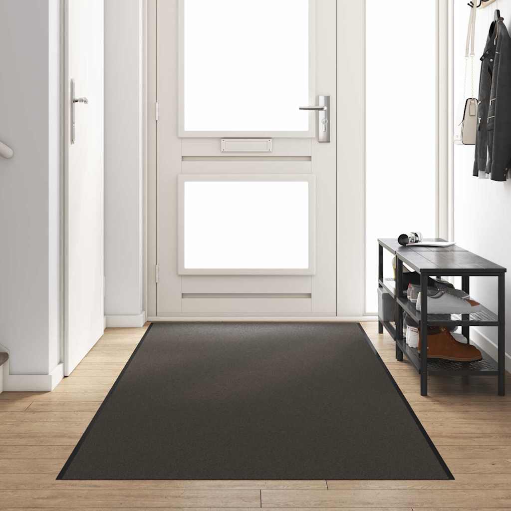 Tappetino Antracite e Nero 120 x 350 cm Polipropilene e vinile