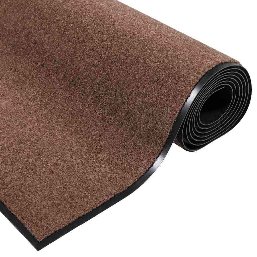 Tappetino Marrone e Nero 120 x 180 cm Polipropilene e vinile