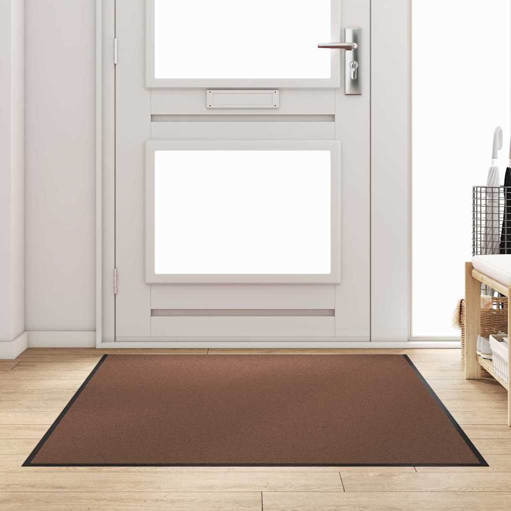 Tappetino Marrone e Nero 120 x 180 cm Polipropilene e vinile
