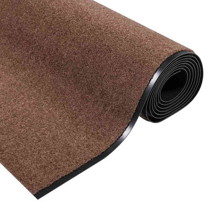 Tappetino Marrone e Nero 120 x 350 cm Polipropilene e vinile