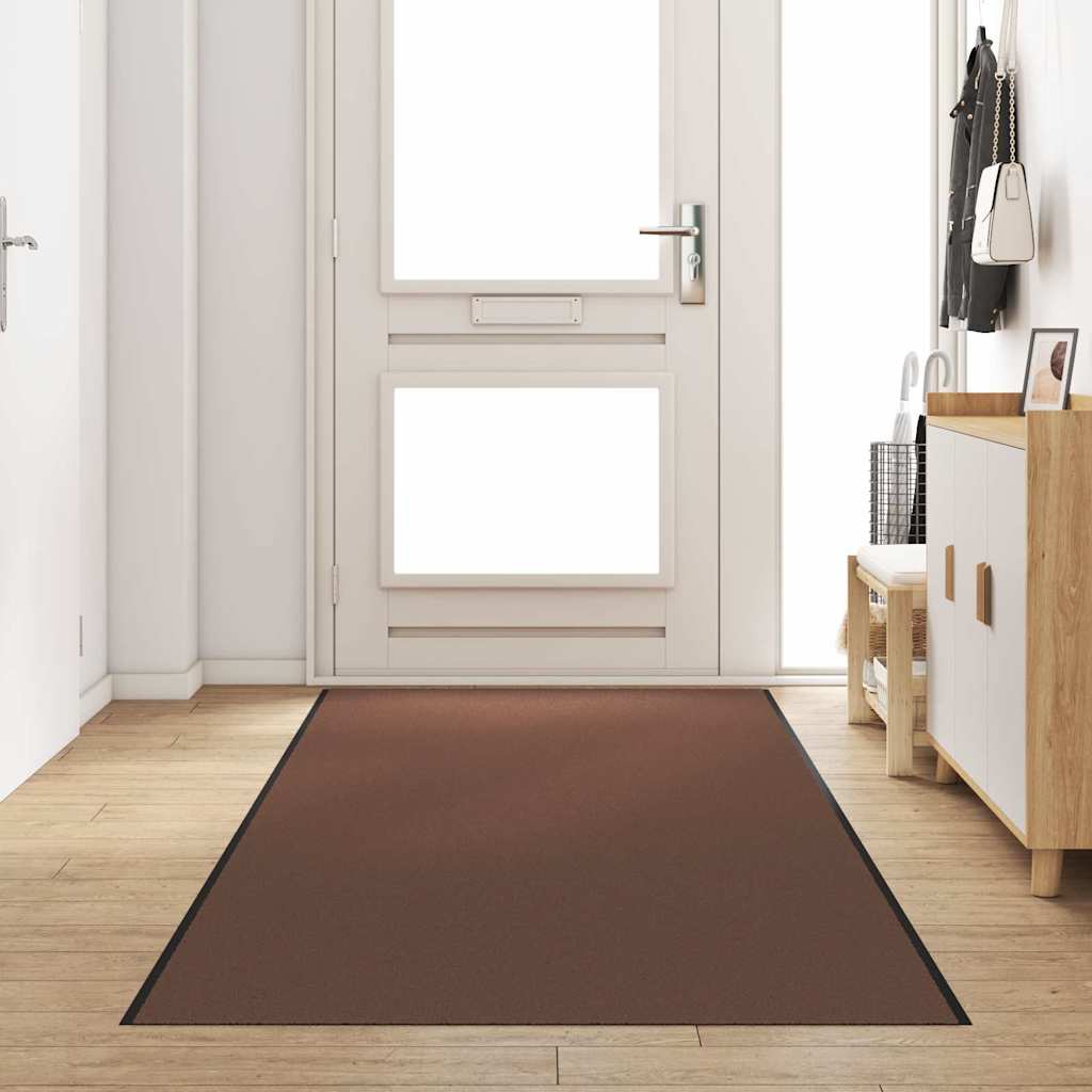Tappetino Marrone e Nero 120 x 350 cm Polipropilene e vinile