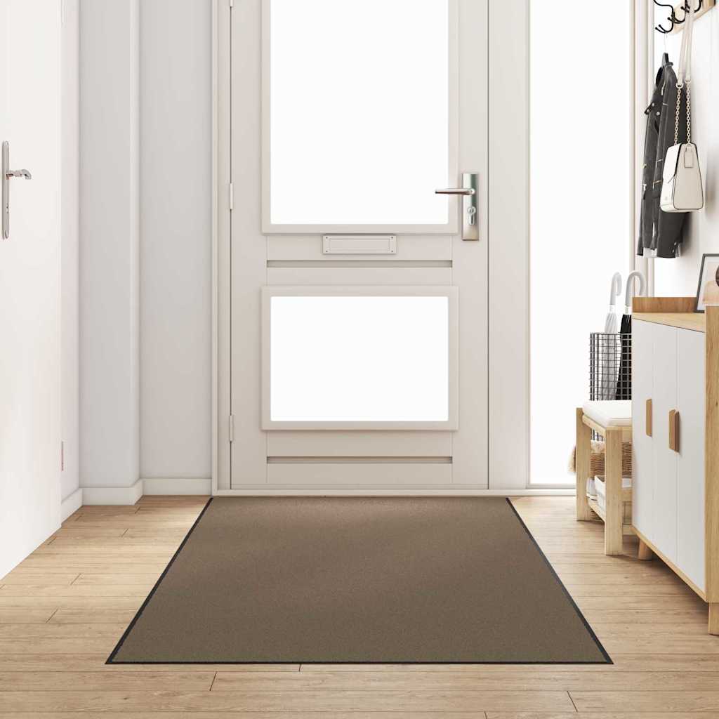 Tappetino Beige e Nero 120 x 300 cm Polipropilene e vinile