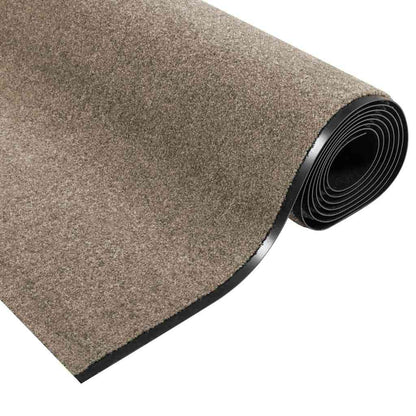 Tappetino Beige e Nero 120 x 350 cm Polipropilene e vinile