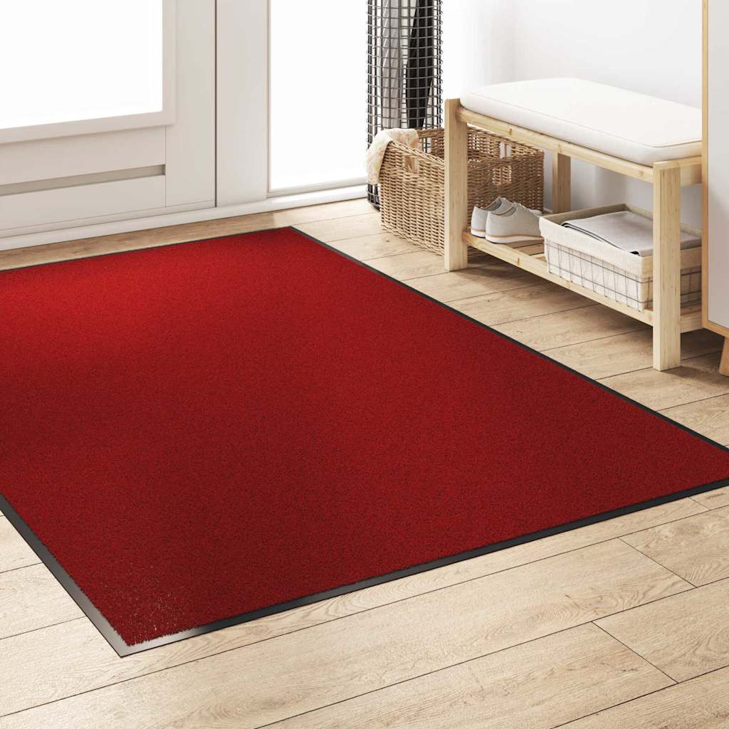 Tappetino Rosso e Nero 120 x 180 cm Polipropilene e vinile