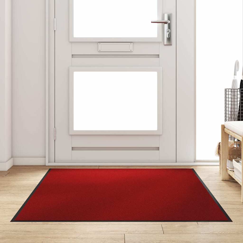Tappetino Rosso e Nero 120 x 180 cm Polipropilene e vinile