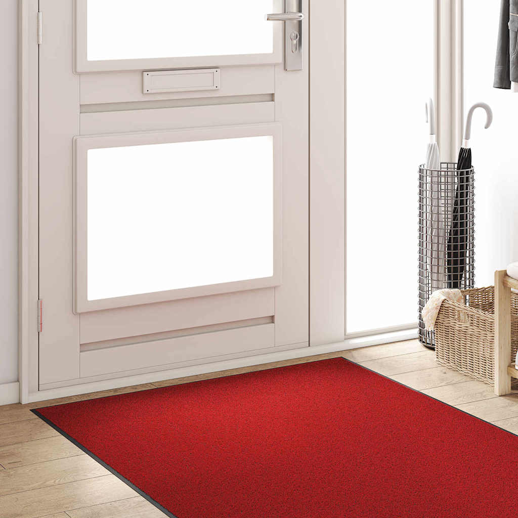 Tappetino Rosso e Nero 120 x 250 cm Polipropilene e vinile