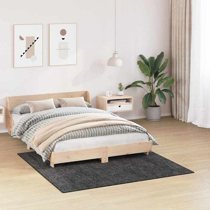 Tappeto Shaggy Antiscivolo Grigio scuro 160 x 160 cm PP