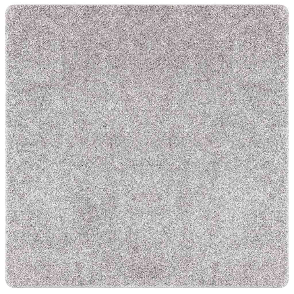 Tappeto Shaggy Antiscivolo Grigio 160 x 160 cm PP