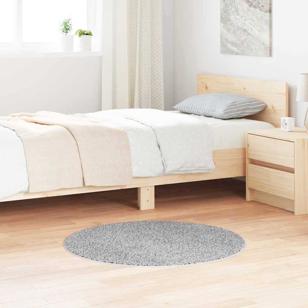Tappeto Shaggy Antiscivolo Grigio 90 x 90 cm PP