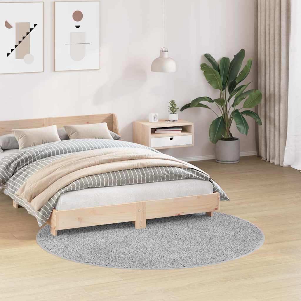 Tappeto Shaggy Antiscivolo Grigio 160 x 160 cm PP
