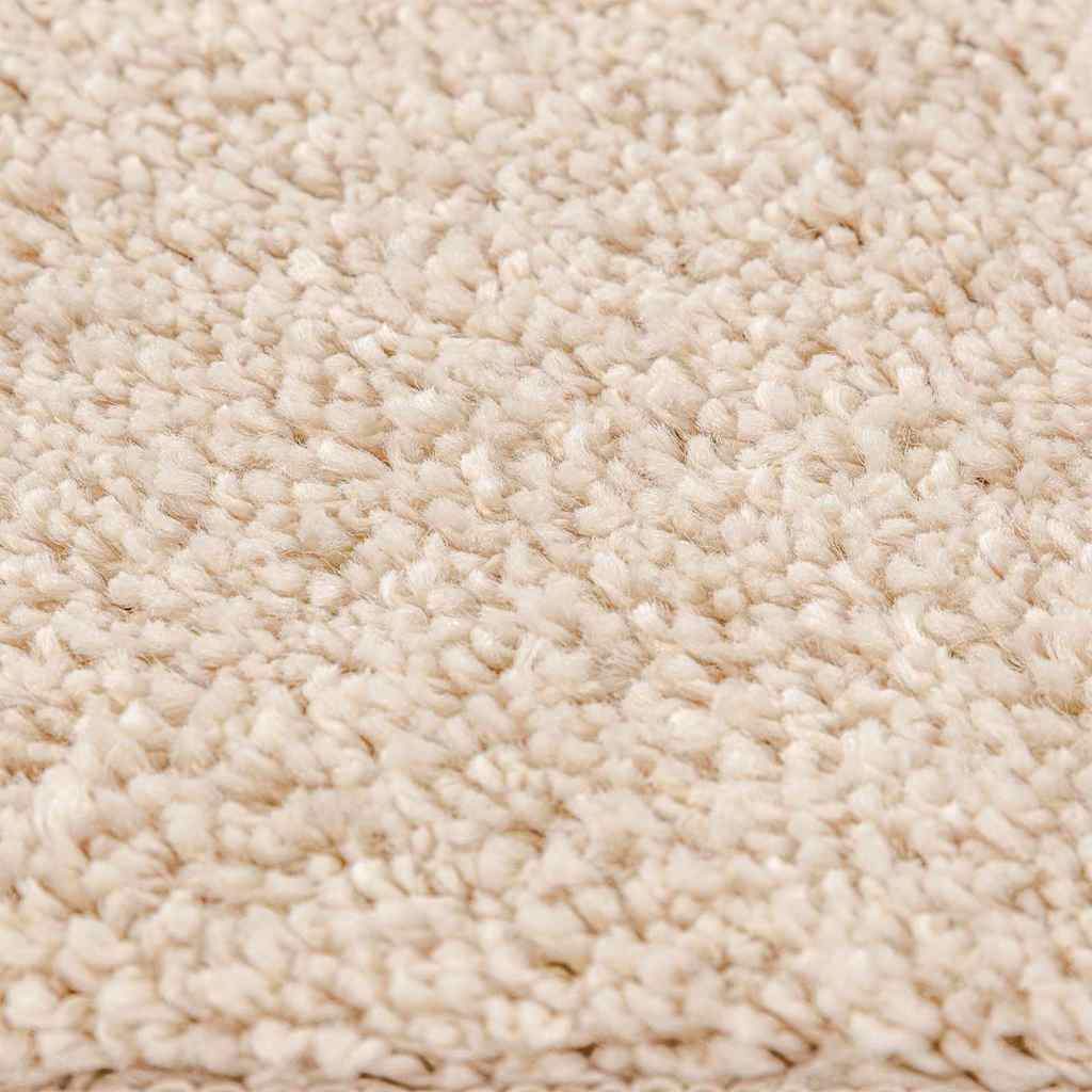 Tappeto Shaggy Antiscivolo Crema 160 x 160 cm PP