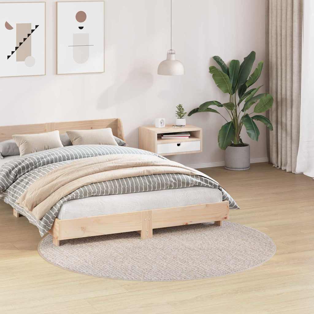 Tappeto Shaggy Antiscivolo Crema 160 x 160 cm PP