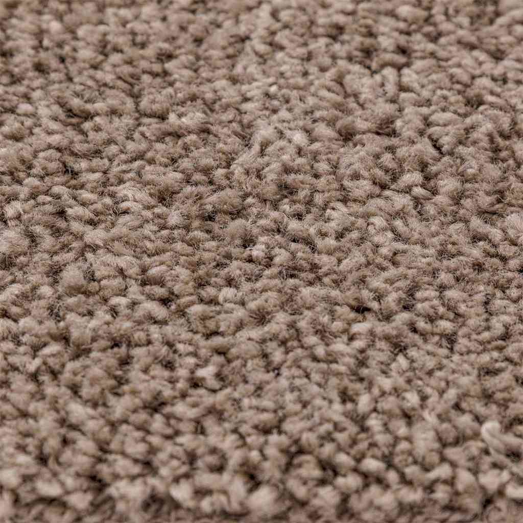 Tappeto Shaggy Antiscivolo Marrone 90 x 90 cm PP