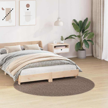 Tappeto Shaggy Antiscivolo Marrone 160 x 160 cm PP