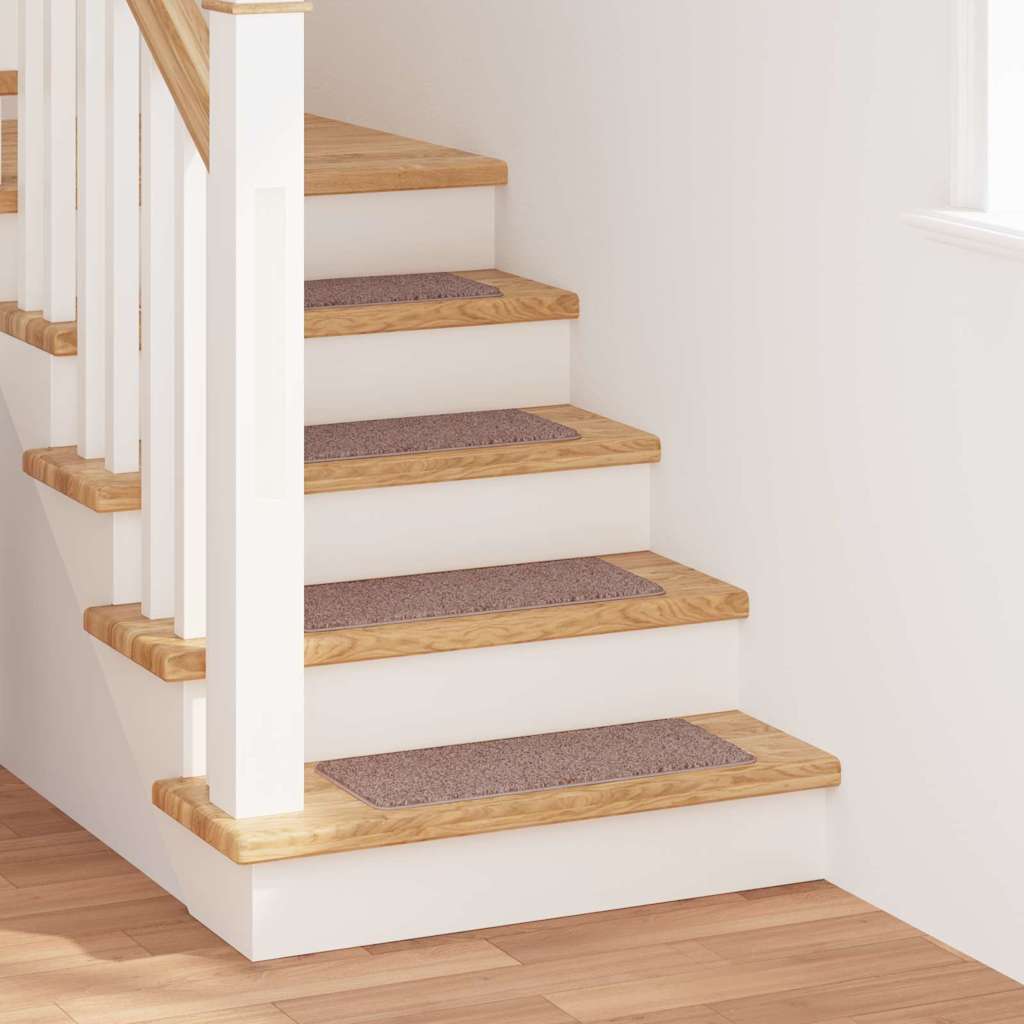 Tappetini Antiscivolo per Scale 15 pcs Marrone chiaro