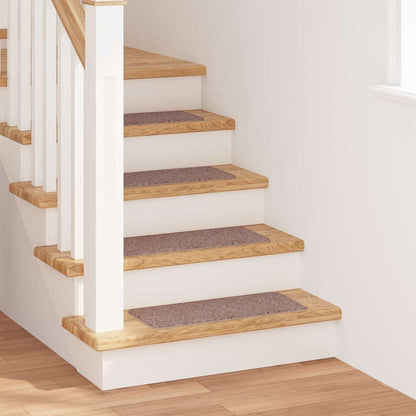 Tappetini Antiscivolo per Scale 15 pcs Marrone chiaro