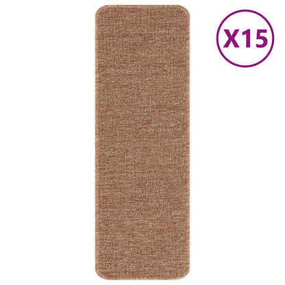 Tappetini Antiscivolo per Scale 15 pcs Giallo 60 x 25 cm PP