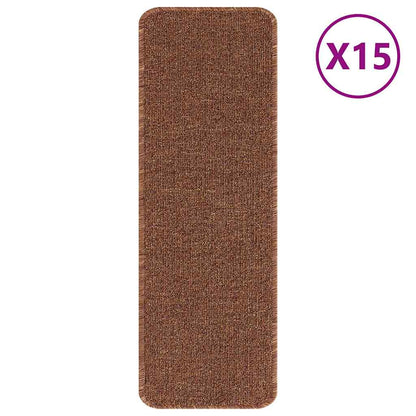 Tappetini Antiscivolo per Scale 15 pcs Giallo 60 x 25 cm PP